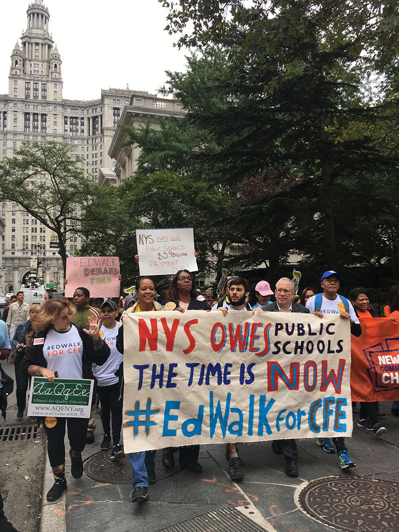 Campaign For Fiscal Equity march to Albany