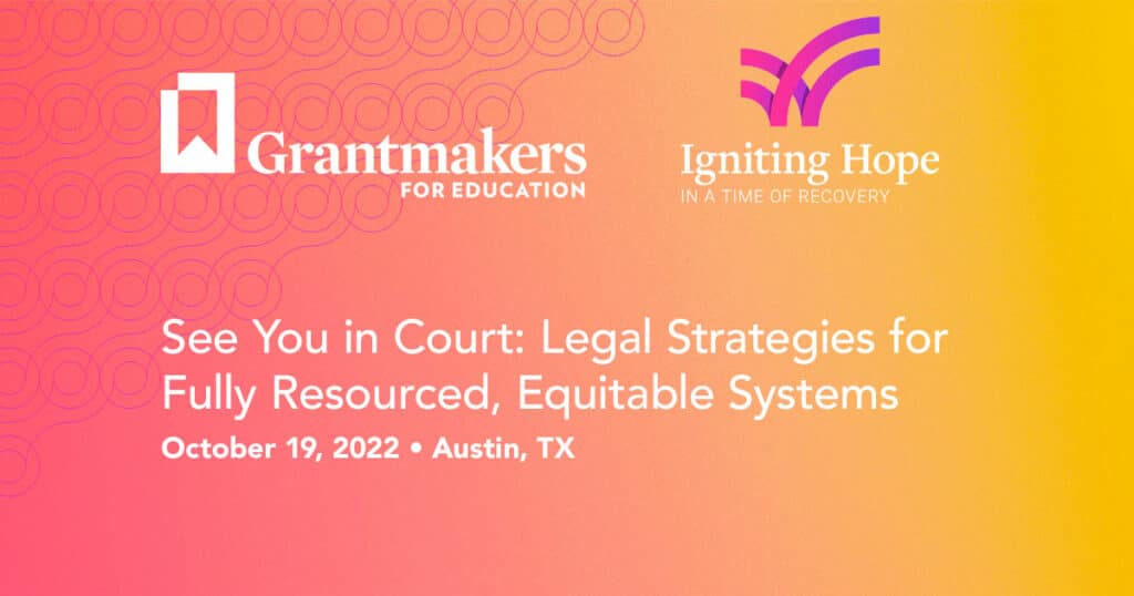 See You in Court: Legal Strategies for Fully Resourced, Equitable Systems