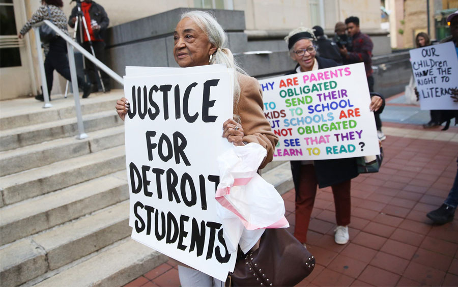 J4J activists in Detroit