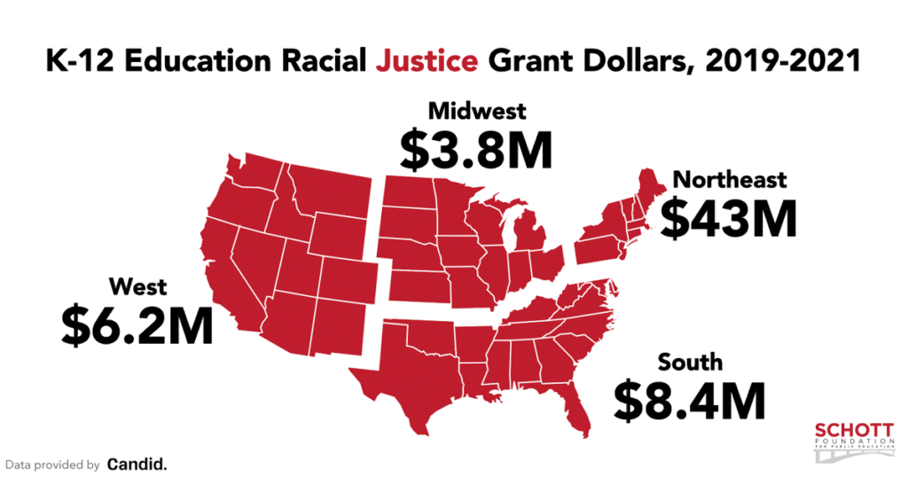 Justice Is The Foundation 2024 Grantmaking Data Justice Region