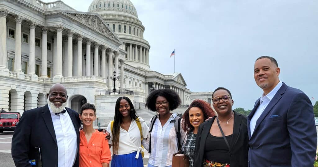 OTL Policy Commission [seven people standing in front of the U.S. Capitol building]