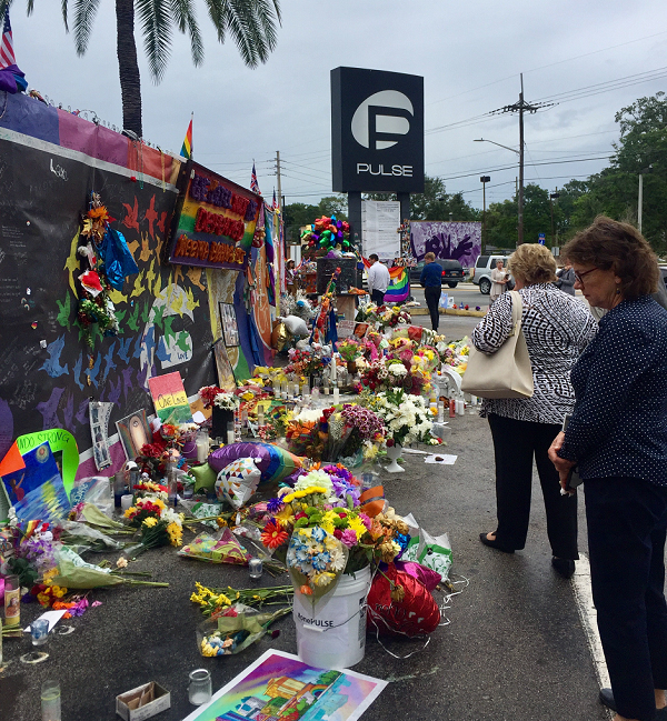 Memorial site at Pulse Nightclub Photo by Rafael Torres